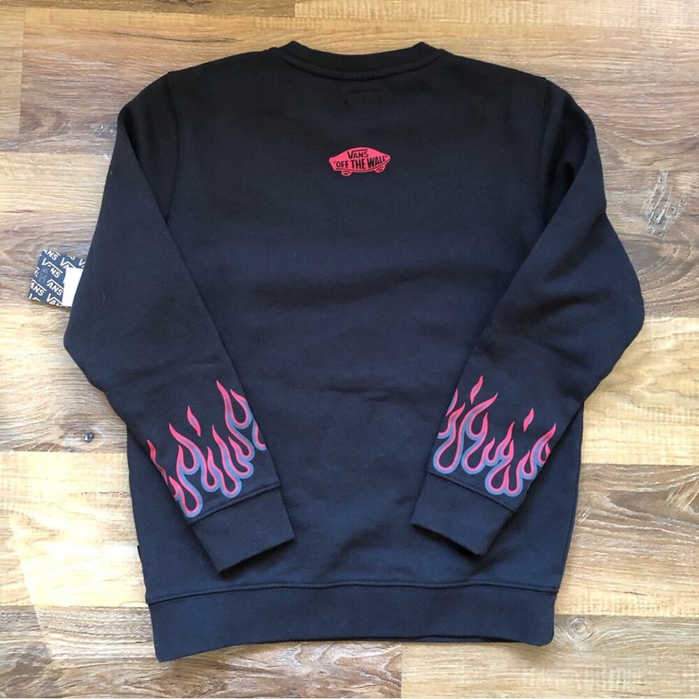 Vans X Thrasher Kids Flame Sweatshirt Size S - Picture 3 of 5